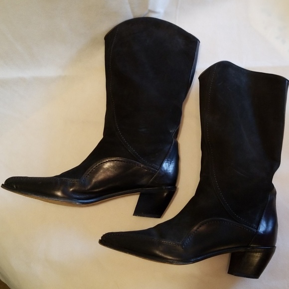 <Via Spiga> Italian Suede & Leather Boots, Size 8 - Picture 3 of 8